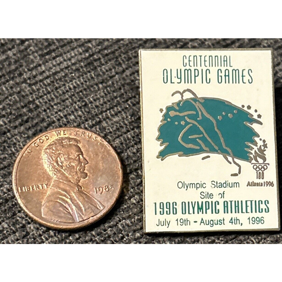 Nice 1996 Atlanta Centennial Games Athletics Olympic Stadium Sports Venue Pin - Picture 3 of 3